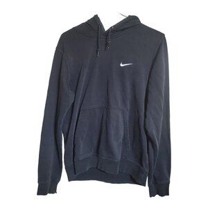 Nike Hoodie Men M Black Club Swoosh Track Jumper Crossfit Training Gorpcore Gym